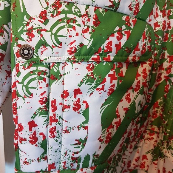 SALOMON Jacket XL Colorful Full Zip Snow Outdoor Logo Pockets Winter - Picture 5 of 13